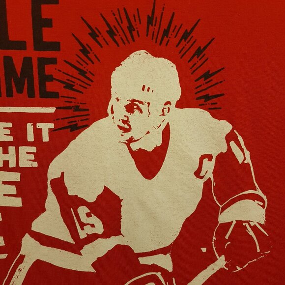 MOLSON CANADIAN Tee Shirt Large US L EDMONTON OILERS Hockey 1996 Steve Yzerman - Picture 8 of 12